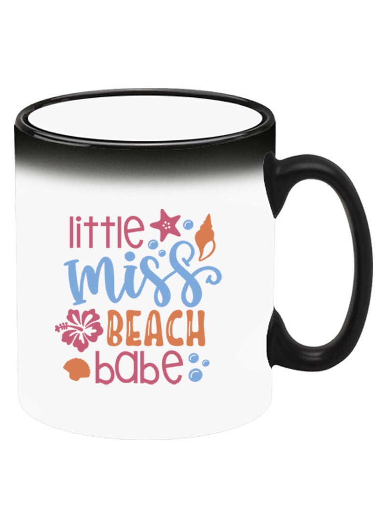 Theodor Color Changing Heat Sensitive Ceramic Mug, Image Revealed When HOT Liquid is Added! little miss beach babe - Image 2