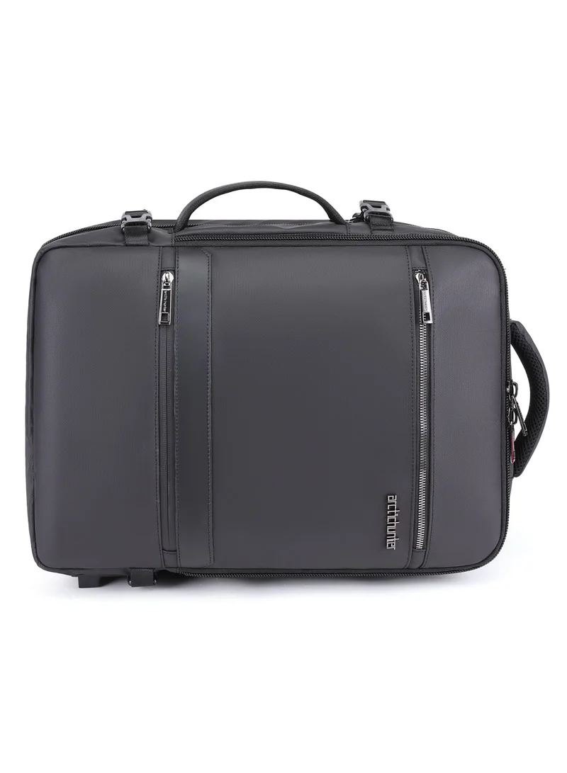 Arctic Hunter  Expandable Travel Backpack Water Resistant 180° Opening Built In USB Headphone Port Computer Bag for Men Women, B00350, Black  | Best Price UAE