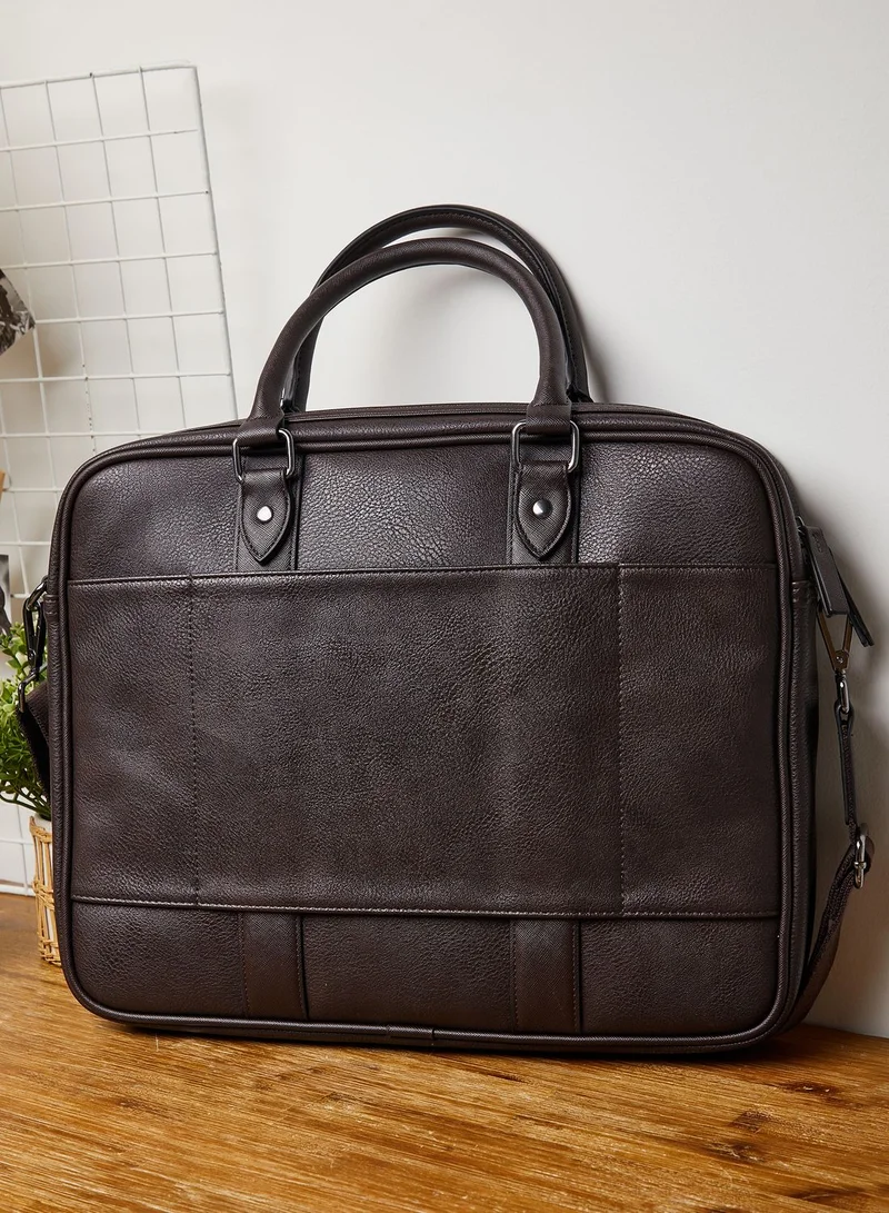 Ted Baker House Check Pu Document Bag