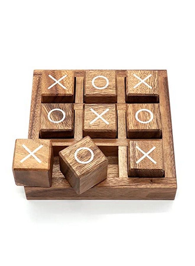 BSIRI Tic Tac Toe Game For Kids And Family Board Games 3D Travel Of Living Room Decor And Coffee Top Table Games Decor Family Games Night Classic Board Tictactoe - Image 1