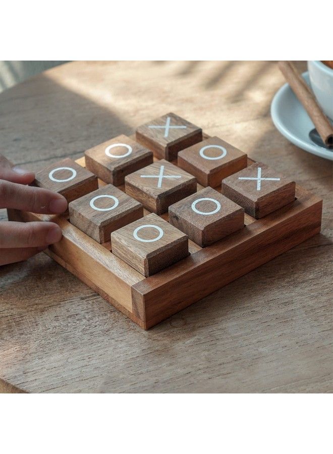 BSIRI Tic Tac Toe Game For Kids And Family Board Games 3D Travel Of Living Room Decor And Coffee Top Table Games Decor Family Games Night Classic Board Tictactoe - Image 5