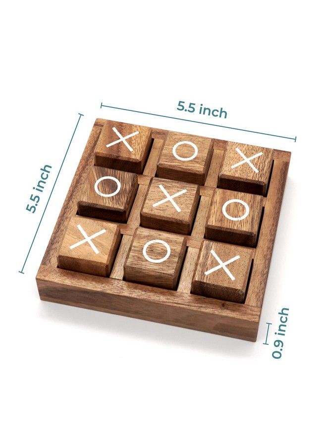 BSIRI Tic Tac Toe Game For Kids And Family Board Games 3D Travel Of Living Room Decor And Coffee Top Table Games Decor Family Games Night Classic Board Tictactoe - Image 4