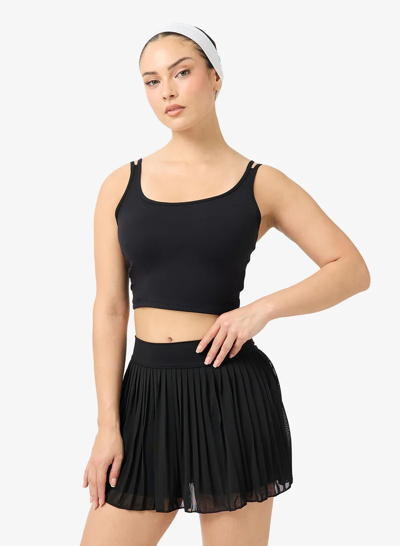 FRWD  Soft Touch Scoop Neck Tank Top And Pleated Skirt Tennis & Padel Set for Women | Best Price UAE