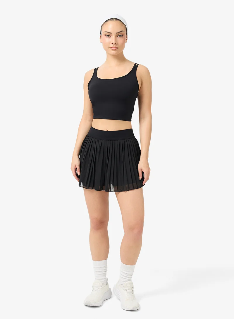 FRWD Soft Touch Scoop Neck Tank Top & Pleated Tennis Skirt Set