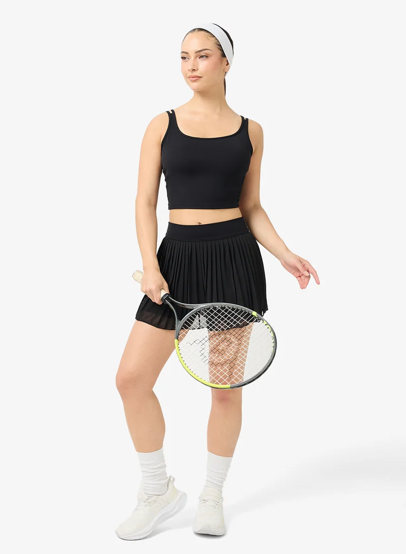 FRWD  Soft Touch Scoop Neck Tank Top And Pleated Skirt Tennis & Padel Set for Women | Best Price UAE