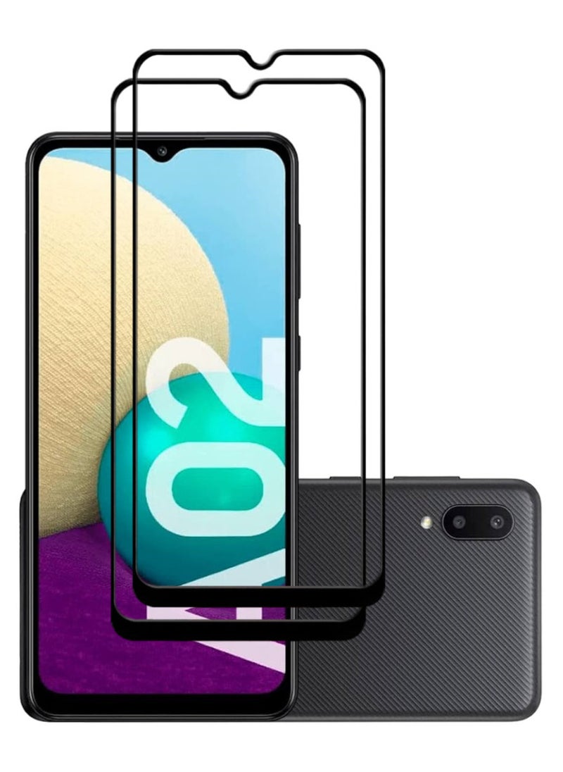 ACLIX 2 Pieces Antistatic ESD Dustproof Premium Quality High Definition Tempered Glass Screen Protector Designed For Samsung Galaxy A02 - Image 1