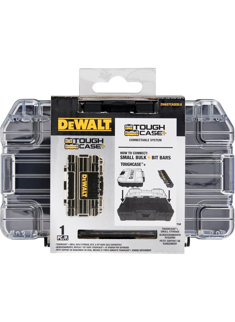 DEWALT DEWALT ToughCase Tool Box For Small Parts 1 Compartment Organizer Clip Latch For Secure Closing DWASTCASEBLK  - Image 3