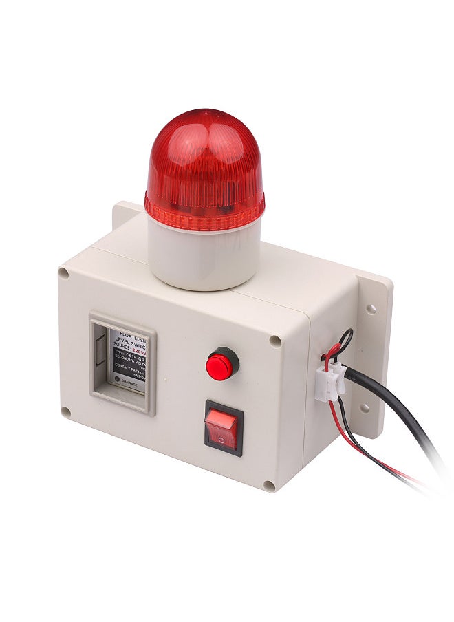 Water Level Indicator Alarm Water Level Alarm Sensor Waterline Indicating Alarm Low or High Water Level Sensor Alarm with Silencer Switch
