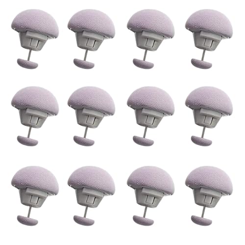 ARQIVO® Duvet Clips, Anti-Movement Fasteners, Cotton Quilt Grippers, Sheet Holder for Quilt Cover, Curtains, Socks, Grey, Pack of 12 - Image 1