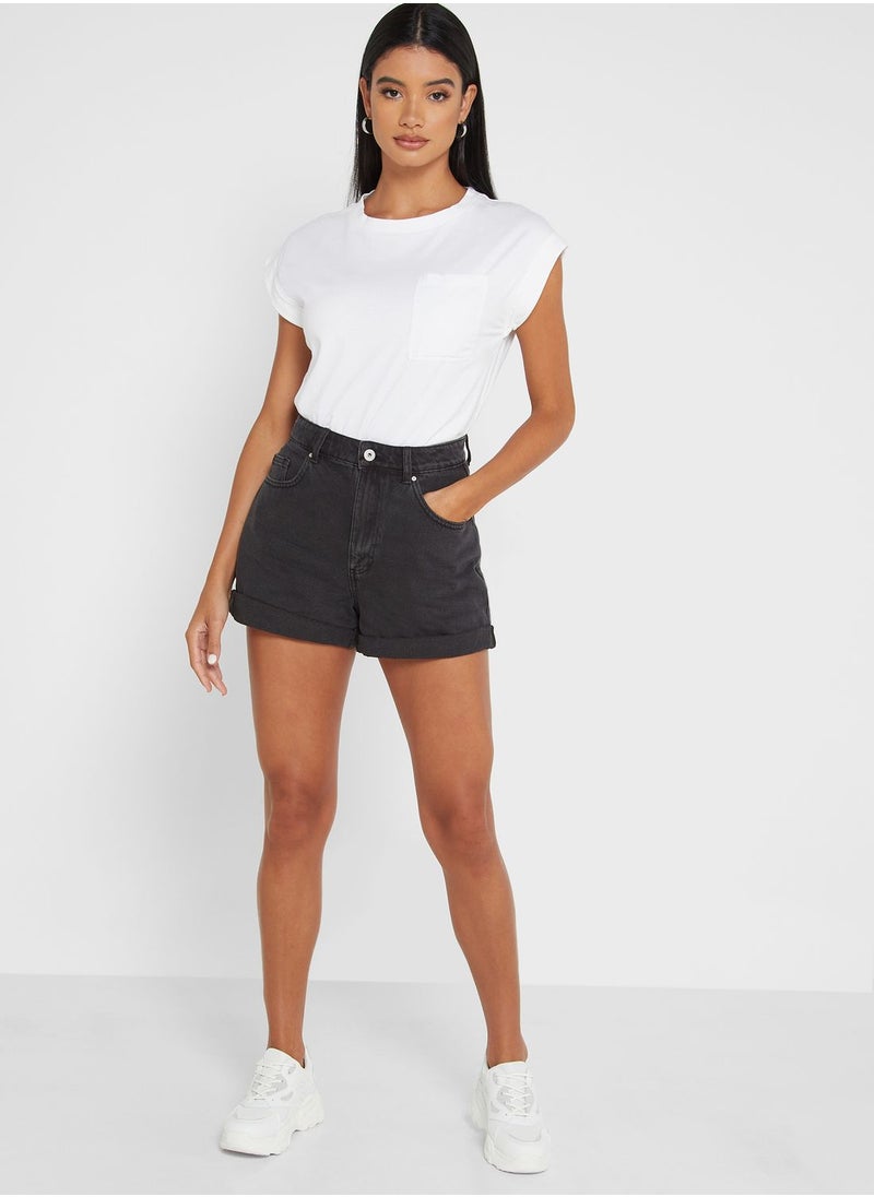 Cotton On - Denim Mini Shorts - Image 1