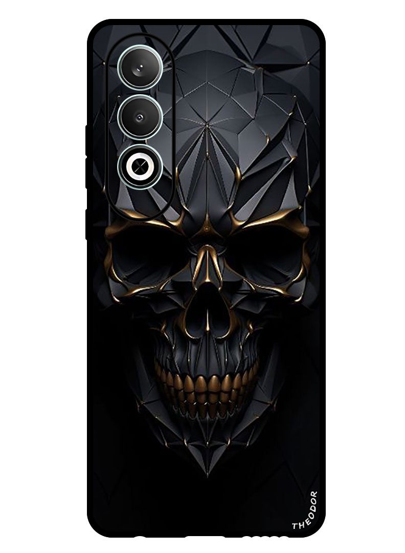 Theodor Protective Case Anti Scratch Shock Proof Bumper Cover For OnePlus Nord CE 4 Skull Art - Image 1
