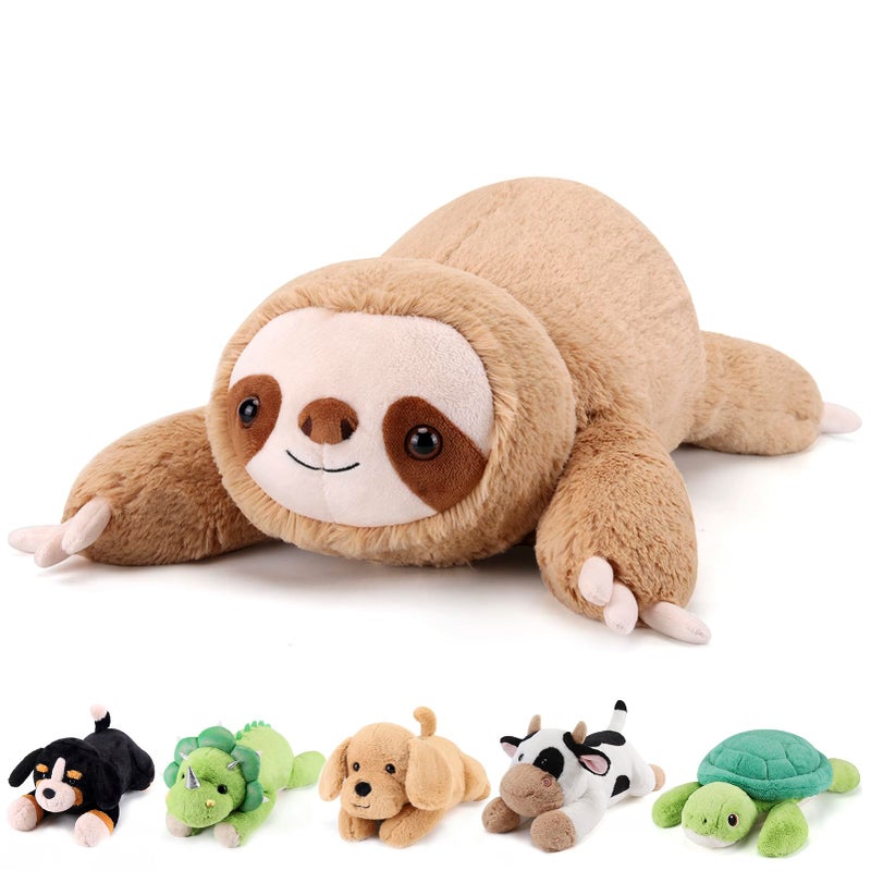 gnomantic Sloth Weighted Stuffed Animals 28 Inch 50 Pounds Weighted Plushies Sloth Stuffed Animal Large Plush Pillow Cute Plush Toy Gifts for Kids Adults 28 50 lbs - Image 3