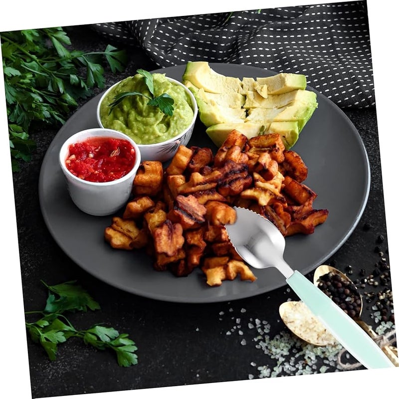 2 Set Stainless Steel Baby Spoon Soft Silicone Utensils for Weaning Durable Portable Tableware - Image 5