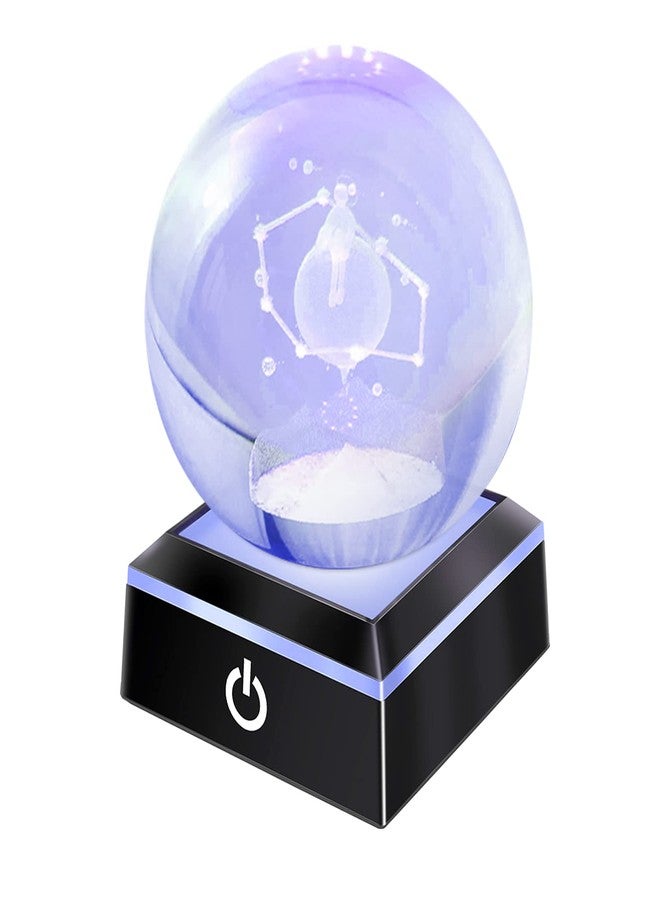 زيرون قاعدة حامل عرض بإضاءة LED، حامل حامل عرض ثلاثي الأبعاد بإضاءة LED متعدد الألوان لتزيين حفلات الأعياد والديكورات الزجاجية الفنية الكريستالية - Image 5