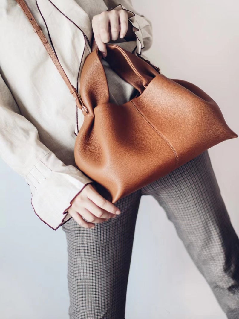 POLENE Numéro Neuf Mini Edition محكم الجمل براون حقيبة كاميرا كيس Crossbody - Image 5