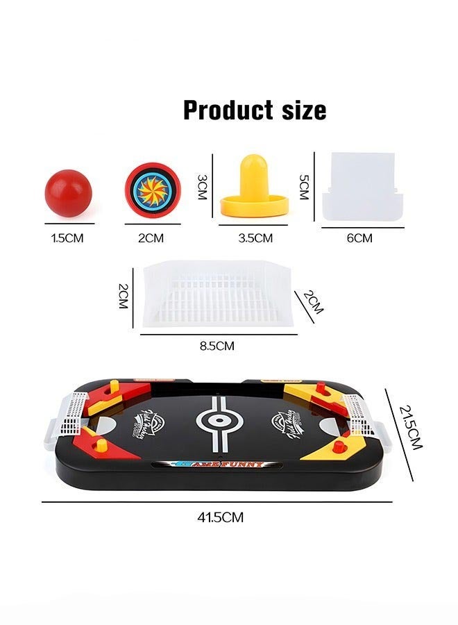 DURKU 2 in 1 Hockey and Soccer Tabletop Game, Fast Sling Puck Puzzle Toy for 2 Players, Interactive Family Fun with Score Keeper, Fits on Table or Floor - Image 4