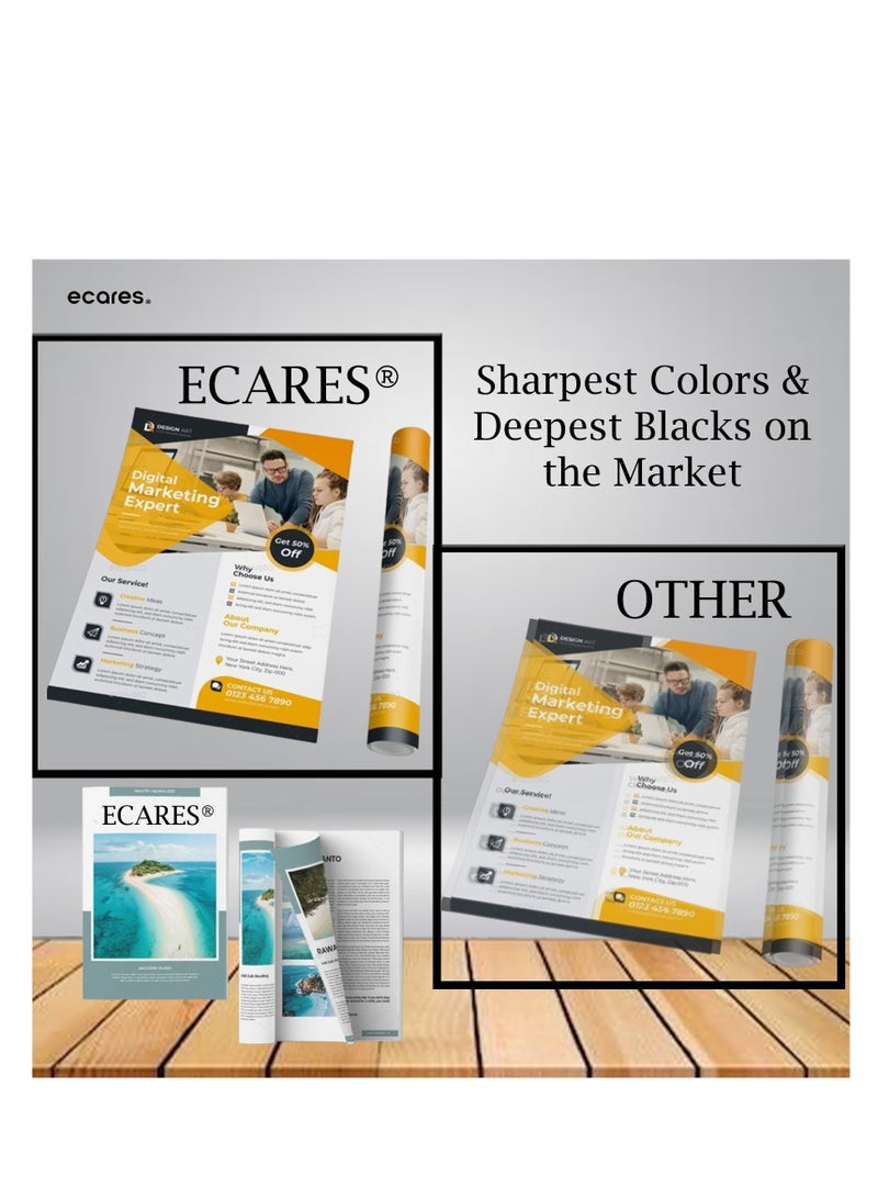 ECARES® 125A Toner Cartridge  CB540A Compatible  for HP Color Laserjet CM1312 MFP CM1312nfi CP1215 CP1515n CP1518ni (Black) - Image 2