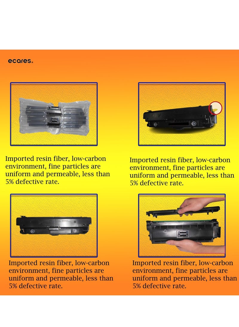 ECARES® 125A Toner Cartridge  CB540A Compatible  for HP Color Laserjet CM1312 MFP CM1312nfi CP1215 CP1515n CP1518ni (Black) - Image 3