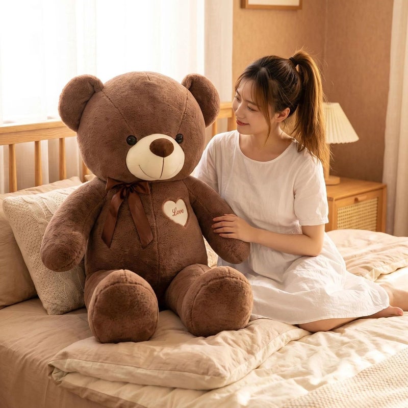 Extra-Large Teddy Bear Plush Toy Stuffed Animal Panda Doll Birthday Gift for Girls