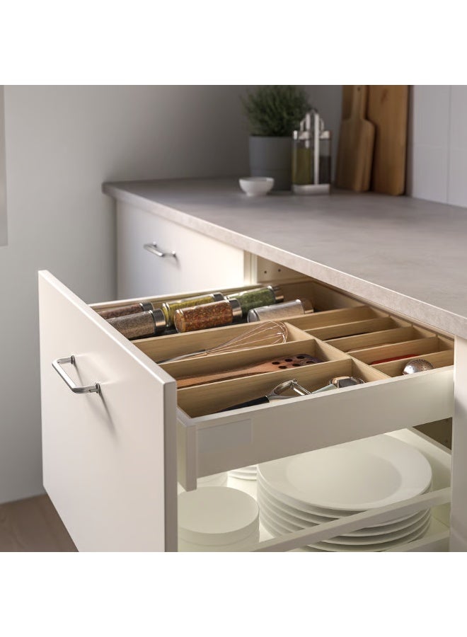IKEA (IKEA) صينية أدوات المائدة UPPDATERA من IKEA – خشب خيزران فاتح، 32×50 سم | منظم درج عرض 40 سم - Image 2