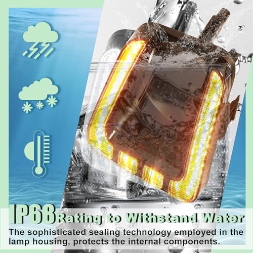 NEOXIST Front Bumper DRL Lights for 2014-2021 Toyota Tundra LED Fog Lamp Bezel Cover w/Daytime Running Light & Amber Turn Signals Side Markers Exterior Accessories - Image 5