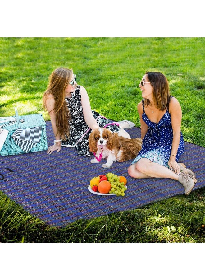 Inditradition Polyester Picnic Mat, Camping & Outdoor Foldable Sleeping Mat | Waterproof, 6 x 6 Feet (Blue) - Image 4