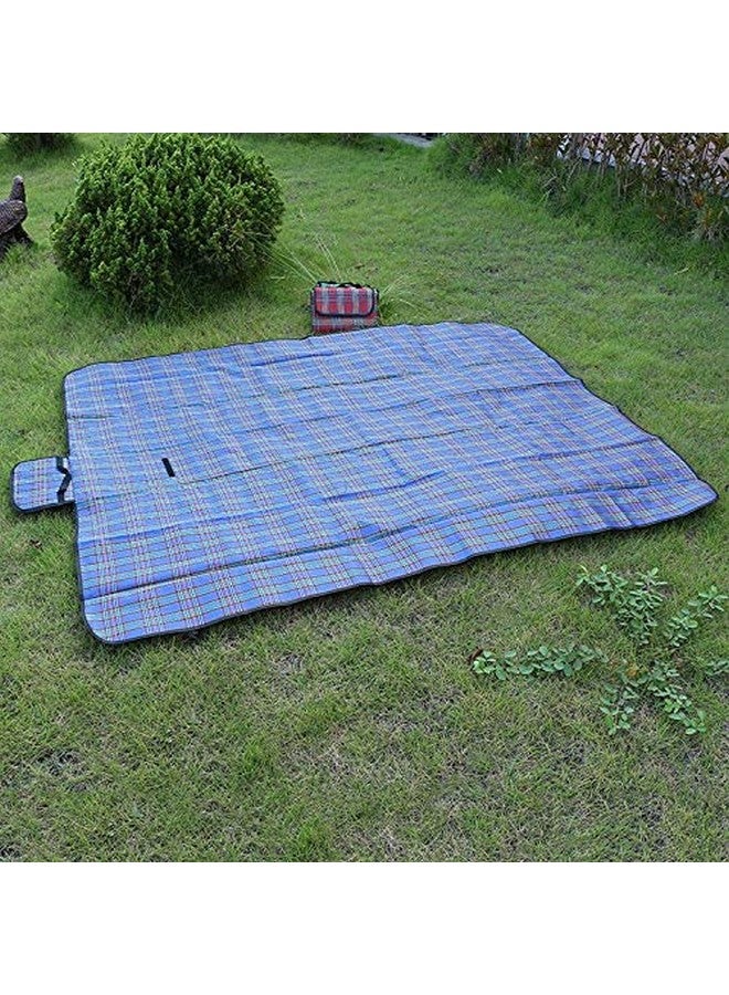 Inditradition Polyester Picnic Mat, Camping & Outdoor Foldable Sleeping Mat | Waterproof, 6 x 6 Feet (Blue) - Image 5