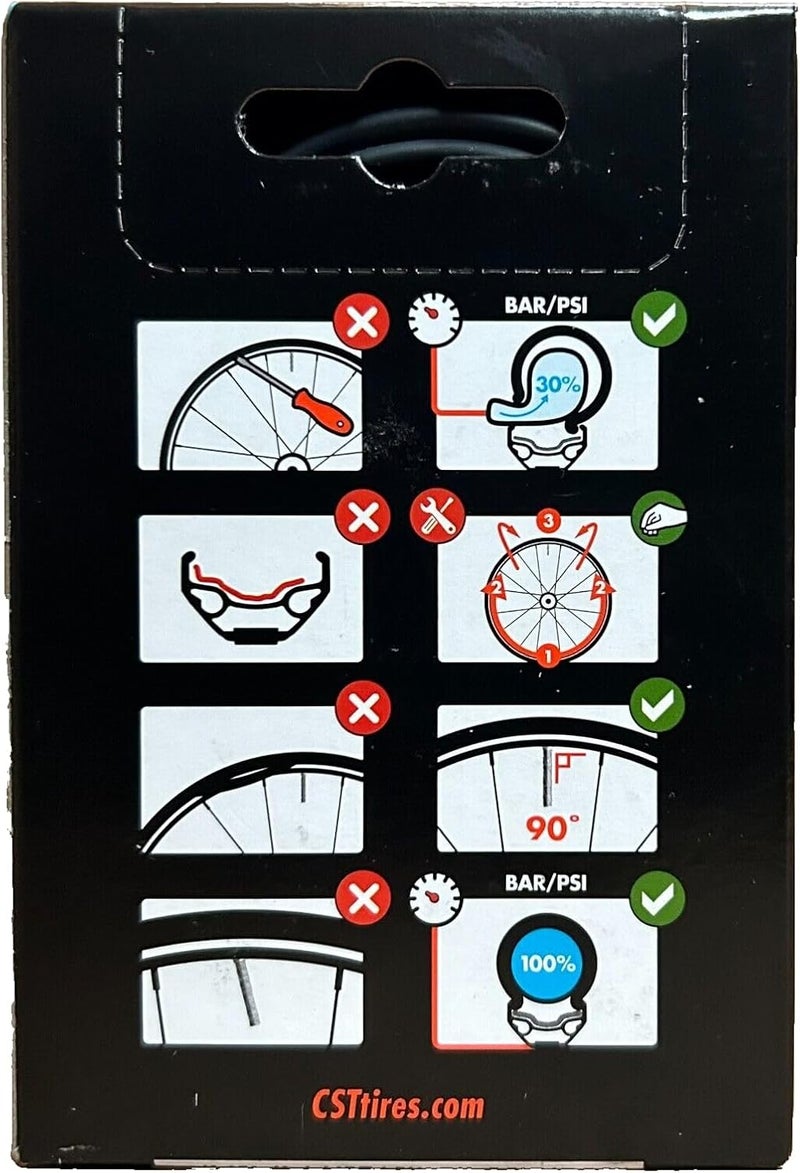 CST 24 x 1 Inner Tube 25540 Straight Schrader Valve SV Wheelchair 24x1 - Image 5