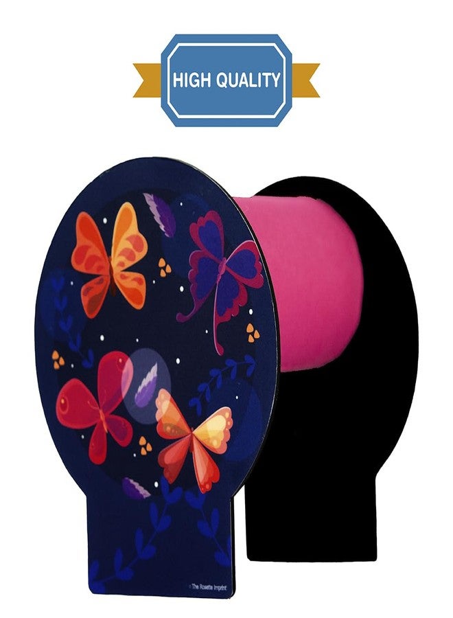 The Rosette Imprint Acrylic Hairband Organiser for Girls - Transparent Headband Display Stand & Storage Holder - Kids Room Décor - Black Butterfly Design - Image 3