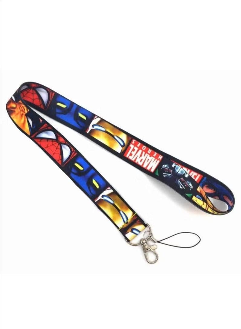 مارفل سبايدرمان حزام الرقبة الحزام للجوال وبطاقة الهوية متعددة الألوان - Image 3