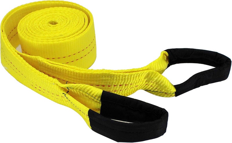 HFS (R) Yellow Tree Saver, Winch Strap, Tow Strap 30,000 Pound Capacity (3X20FT) - Image 1