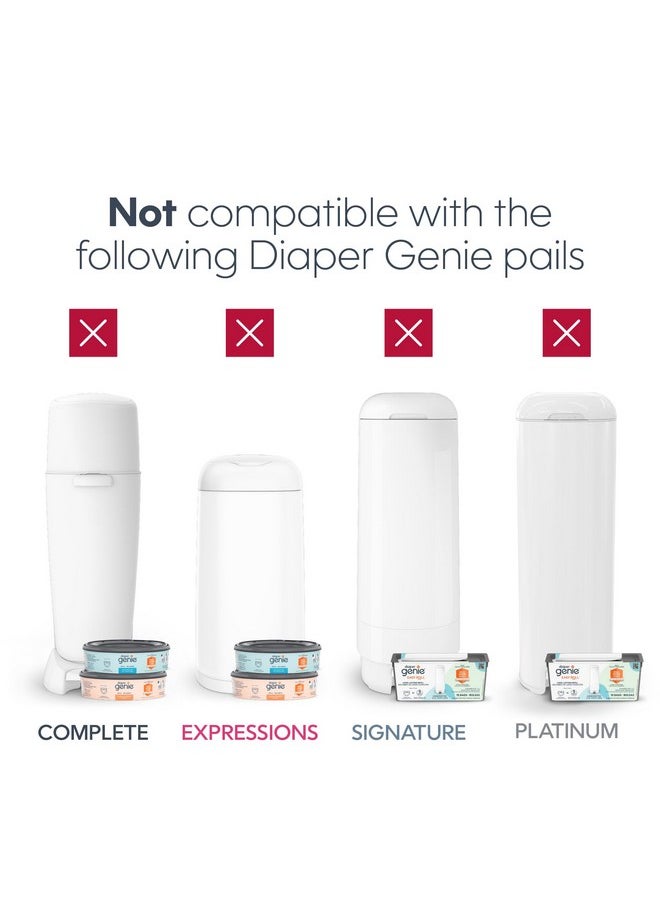 دايبر جيني يمكن لحفاضات Diaper Genie Jumbo Square Refill ذات الفيلم المستمر أن تستوعب ما يصل إلى 810 حفاضات بحجم حديثي الولادة لكل عبوة.  - Image 4