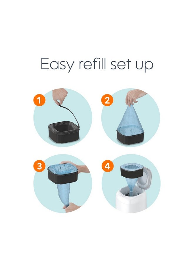 دايبر جيني يمكن لحفاضات Diaper Genie Jumbo Square Refill ذات الفيلم المستمر أن تستوعب ما يصل إلى 810 حفاضات بحجم حديثي الولادة لكل عبوة.  - Image 5