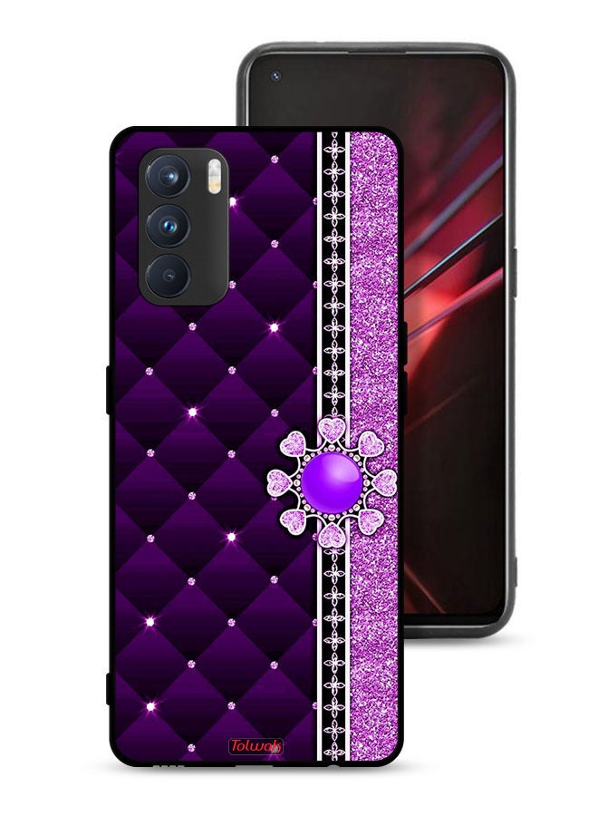 Tolwak Oppo K9 Pro Protective Case Cover Glitter Hearts - Image 1