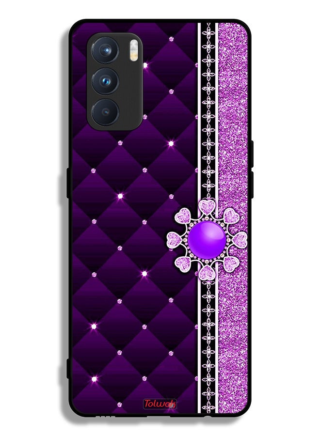 Tolwak Oppo K9 Pro Protective Case Cover Glitter Hearts - Image 2