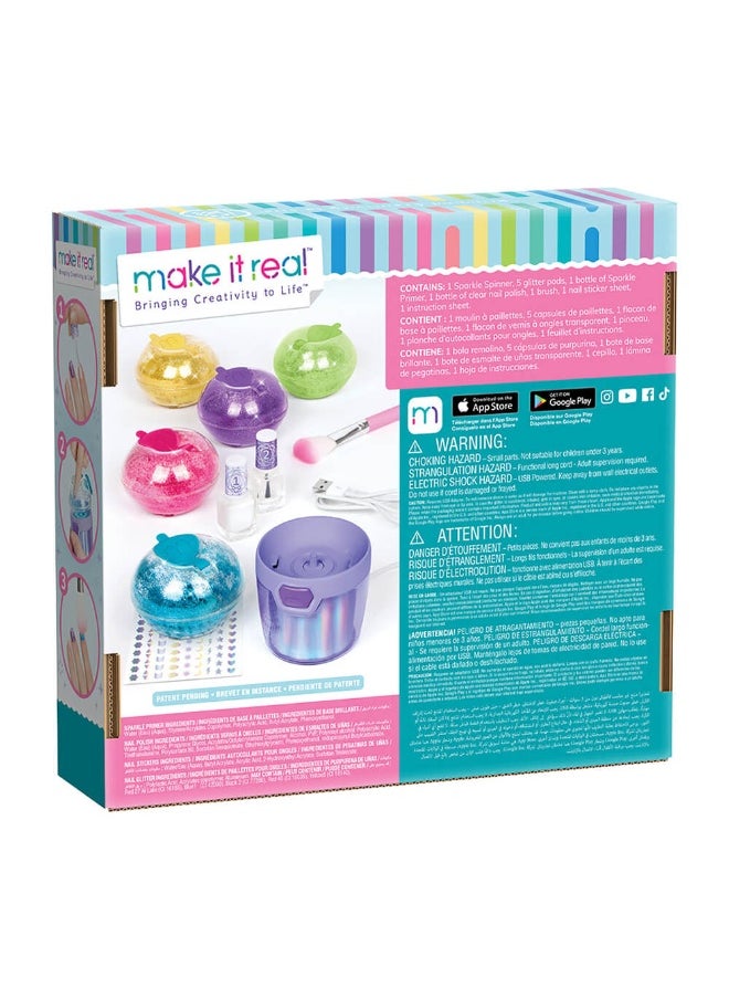Make It Real Party Nails: Glitter Nails Studio Set (11 Pieces)  - Image 2