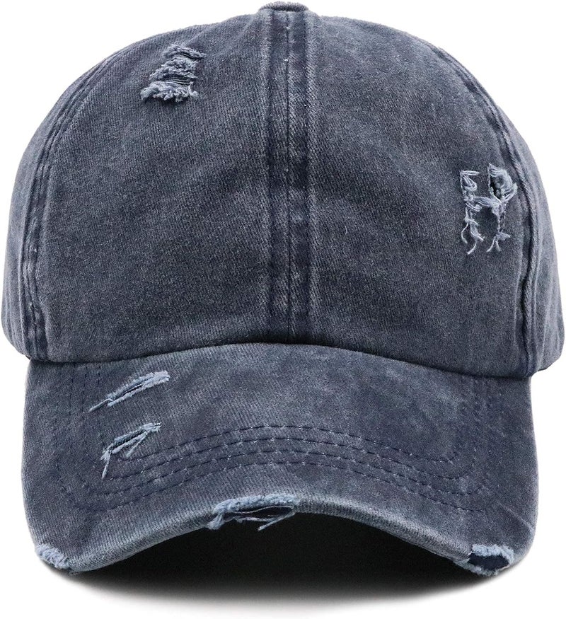 ProMindFun Womens Pony Hat High Ponytail Baseball Cap Girls Messy Bun Caps Camouflage Trucker Bad Hair Day Adjustable Dad Hat - Image 2