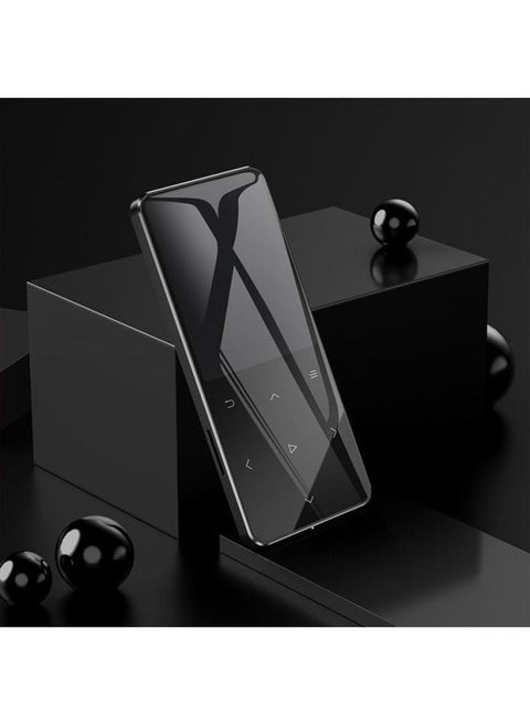 Touch Screen Bluetooth Mp3 Small Walkman Student Edition English Mp4 Full Screen P3 Player-Body Color:Metallic Black [touch Version + English-chinese Dictionary] With Bluetooth-Memory Capacity:128 Memory [free Full Set Of Accessories] Weighted Bass Headphones