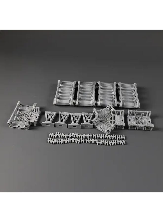 Sci Fi Terrain Set 3D Space Station With Modular Walkways For RPG Tabletop Games - Image 1