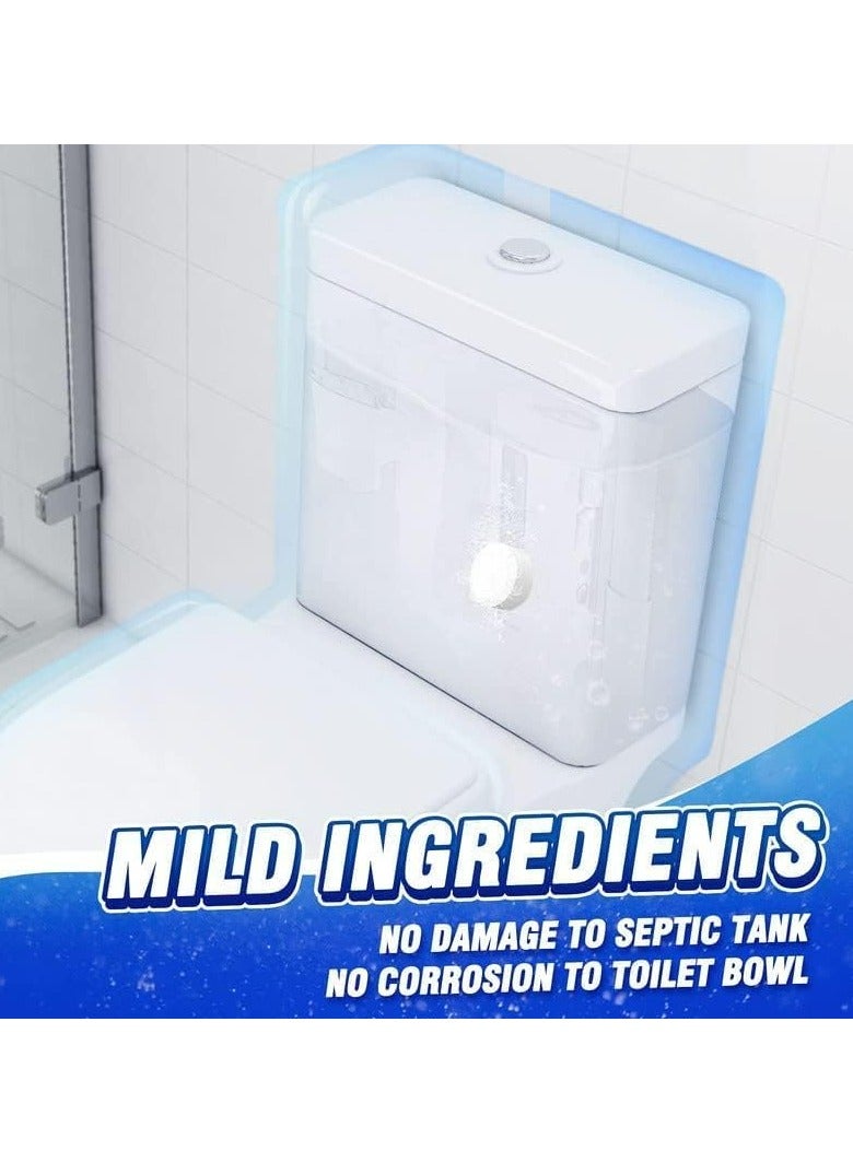 Toilet Bowl Cleaner Tablets, Automatic Toilet Bowl Cleaners with Bleach, Durable Toilet Tank Cleaners with Sustained-Release Technology, Household Toilet Cleaners with Easy Operation - 12 PACK - Image 2