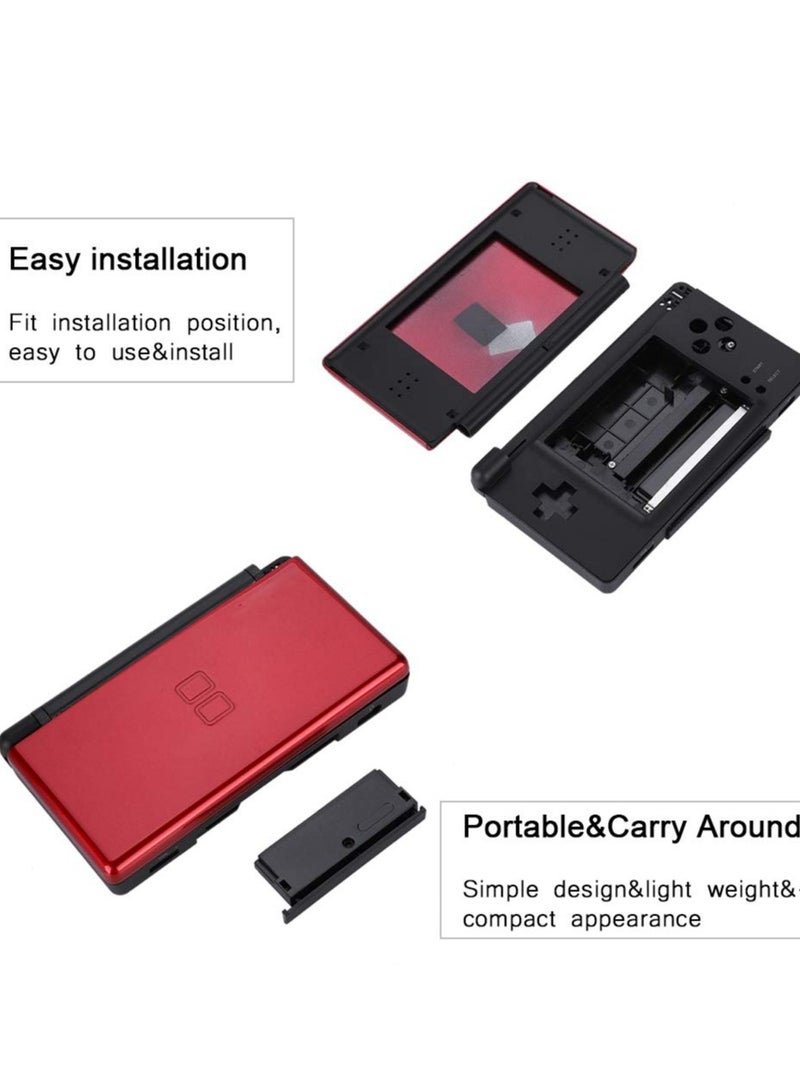 SOLARAE Full Repair Parts Replacement Housing Shell Case Kit ABS Material for Nintendo DS Lite (Red) - Image 3