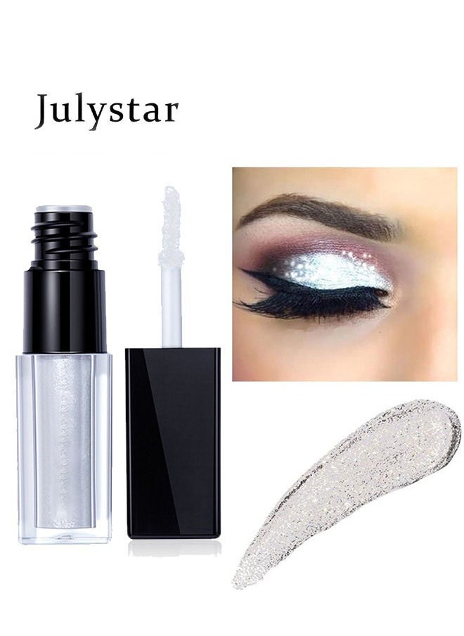 Julystar Liquid Glitter Eyeshadow - Long Lasting - Quick Drying - Easy To Apply - Loose Bling Glitter Diamond Pigmented Glue For Eye Crystals Makeup  - Image 1