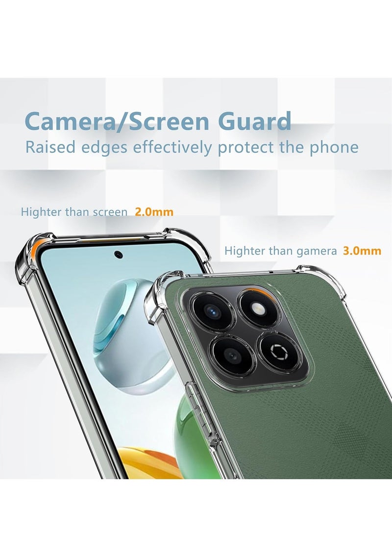 Premium TPU and Polycarbonate Hybrid Phone Case with Matte Finish Anti-Yellowing Military-Grade Drop Protection for Honor 200 Smart and X7c - Image 2