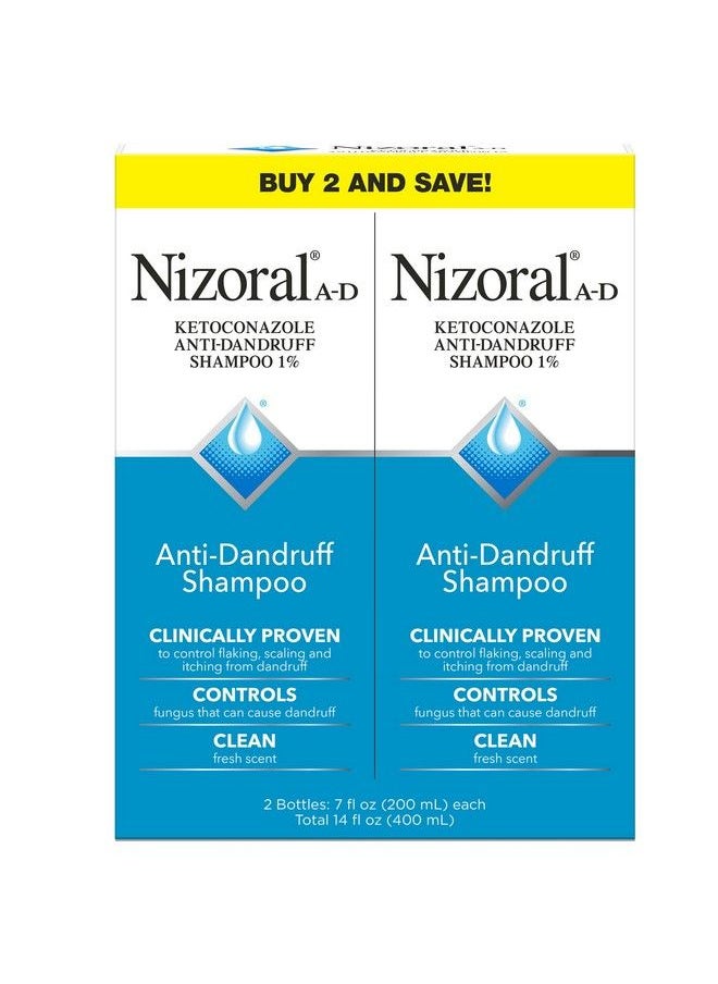 Antidandruff Shampoo With 1% Ketoconazole Fresh Scent 14 Fl Oz (Pack Of 2)