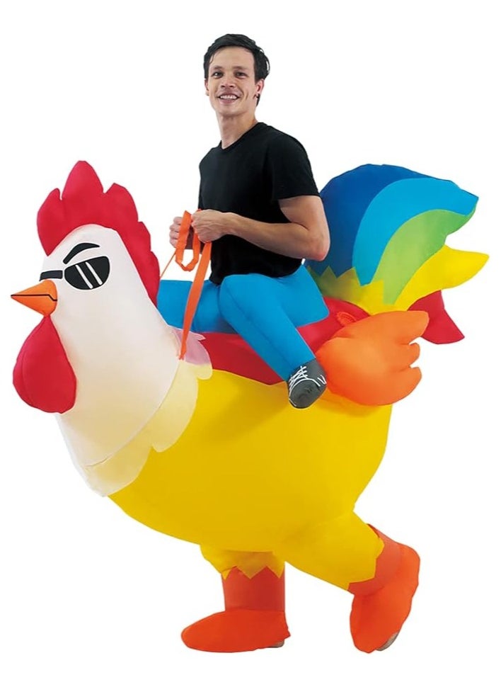 Joshberg Inflatable Rooster Cosplay Costume, Adult For Men Women Blow up Costumes  - Image 1