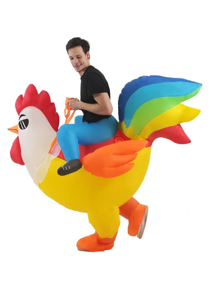 Joshberg Inflatable Rooster Cosplay Costume, Adult For Men Women Blow up Costumes  - Image 3