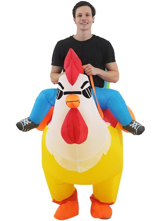 Joshberg Inflatable Rooster Cosplay Costume, Adult For Men Women Blow up Costumes  - Image 4