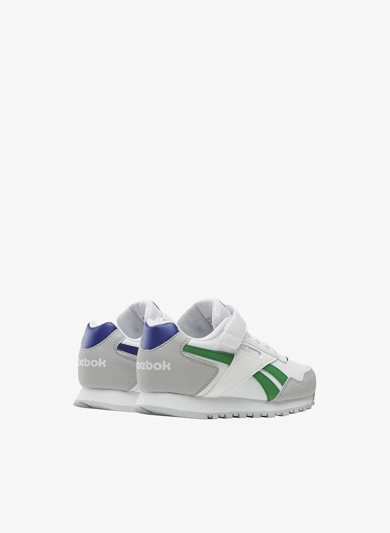 Reebok White/Grey1/Classic Cobalt Reebok Glide Elastic Lace & Top Strap Kid's Shoes for Women | Best Price UAE