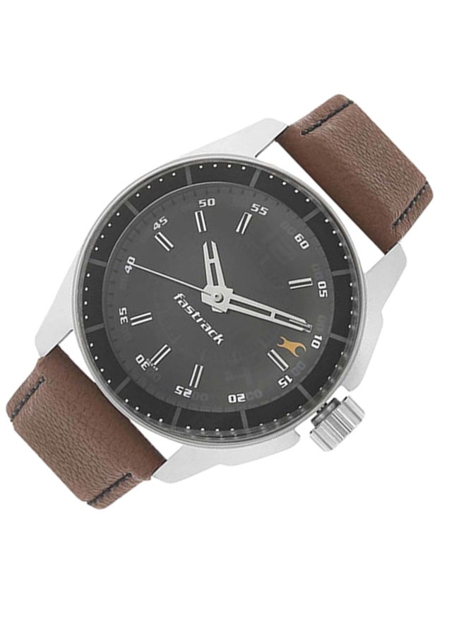 fastrack Men Leather Analog Watch 3089SL05 - Image 5