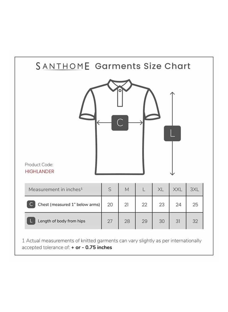 SANTHOME - Highlander Cotton Polo Shirt for Men - Image 1